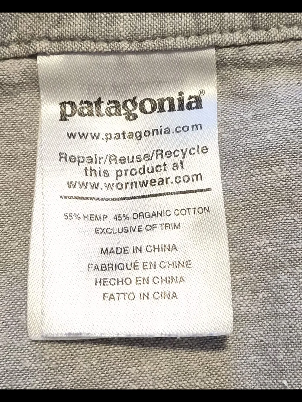 Patagonia Men's Light Gray Flat-Front Walkshorts
